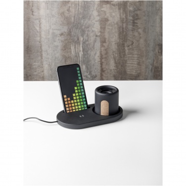 Logotrade promotional giveaway image of: Klip 5W wireless charging desk organizer