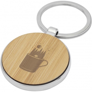 Logotrade promotional products photo of: Nino bamboo round keychain