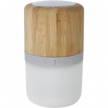 Logotrade advertising product picture of: Aurea bamboo Bluetooth® speaker with light 