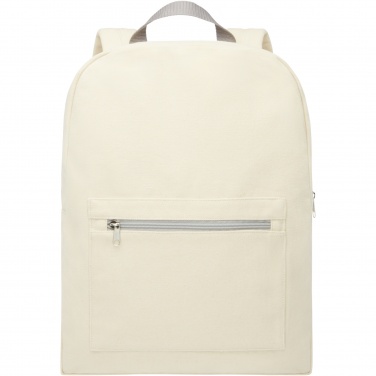 Logo trade promotional giveaways picture of: Pheebs 450 g/m² recycled cotton and polyester backpack 10L