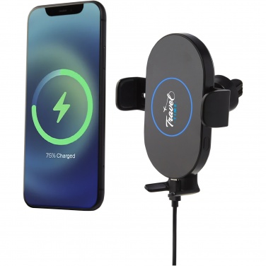Logotrade business gifts photo of: Pilot 15W wireless automatic car charger 