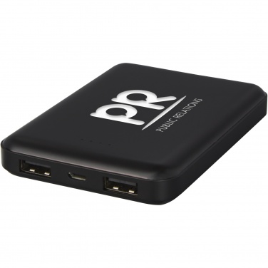 Logo trade promotional merchandise photo of: Gleam 5000 mAh ultra slim light-up power bank