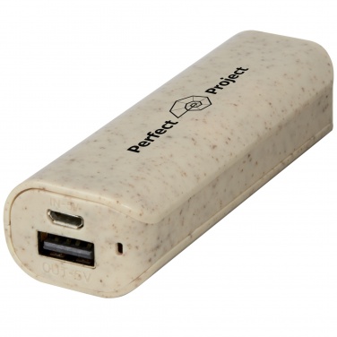 Logotrade promotional giveaway picture of: Yoko 1200mAh wheat straw power bank