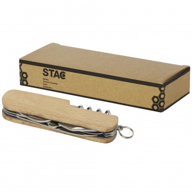 Logo trade promotional gifts picture of: Richard 7-function wooden pocket knife