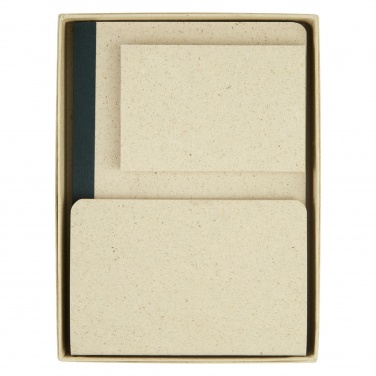 Logotrade promotional giveaway picture of: Verde 3-piece grass paper stationery gift set