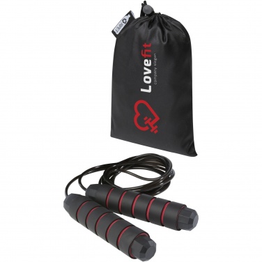 Logo trade promotional gifts picture of: Austin soft skipping rope in recycled PET pouch