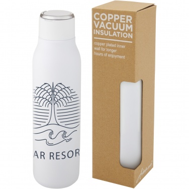 Logo trade corporate gift photo of: Marka 600 ml copper vacuum insulated bottle with metal loop