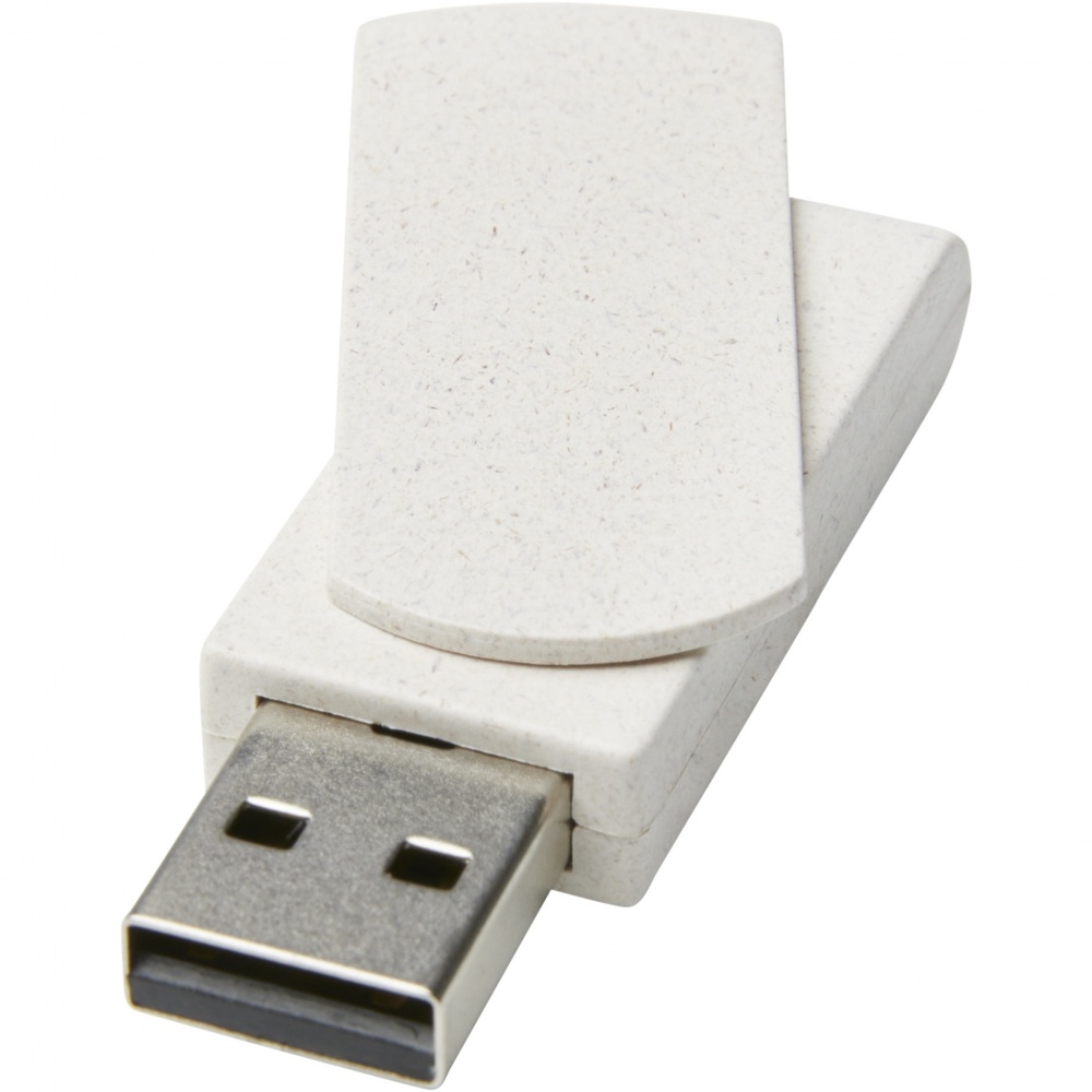Logotrade advertising product image of: Rotate 4GB wheat straw USB flash drive