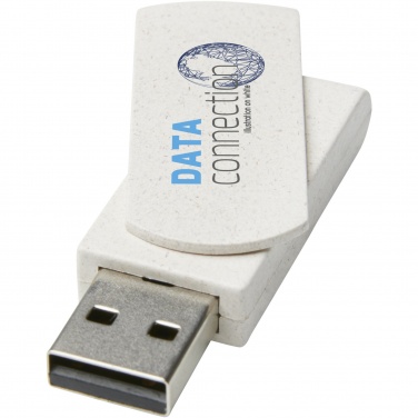 Logotrade promotional merchandise photo of: Rotate 4GB wheat straw USB flash drive