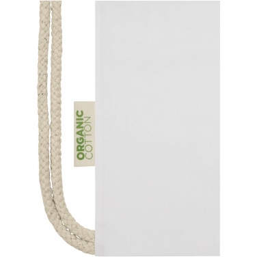 Logo trade promotional merchandise photo of: Orissa 140 g/m² organic cotton drawstring bag 5L