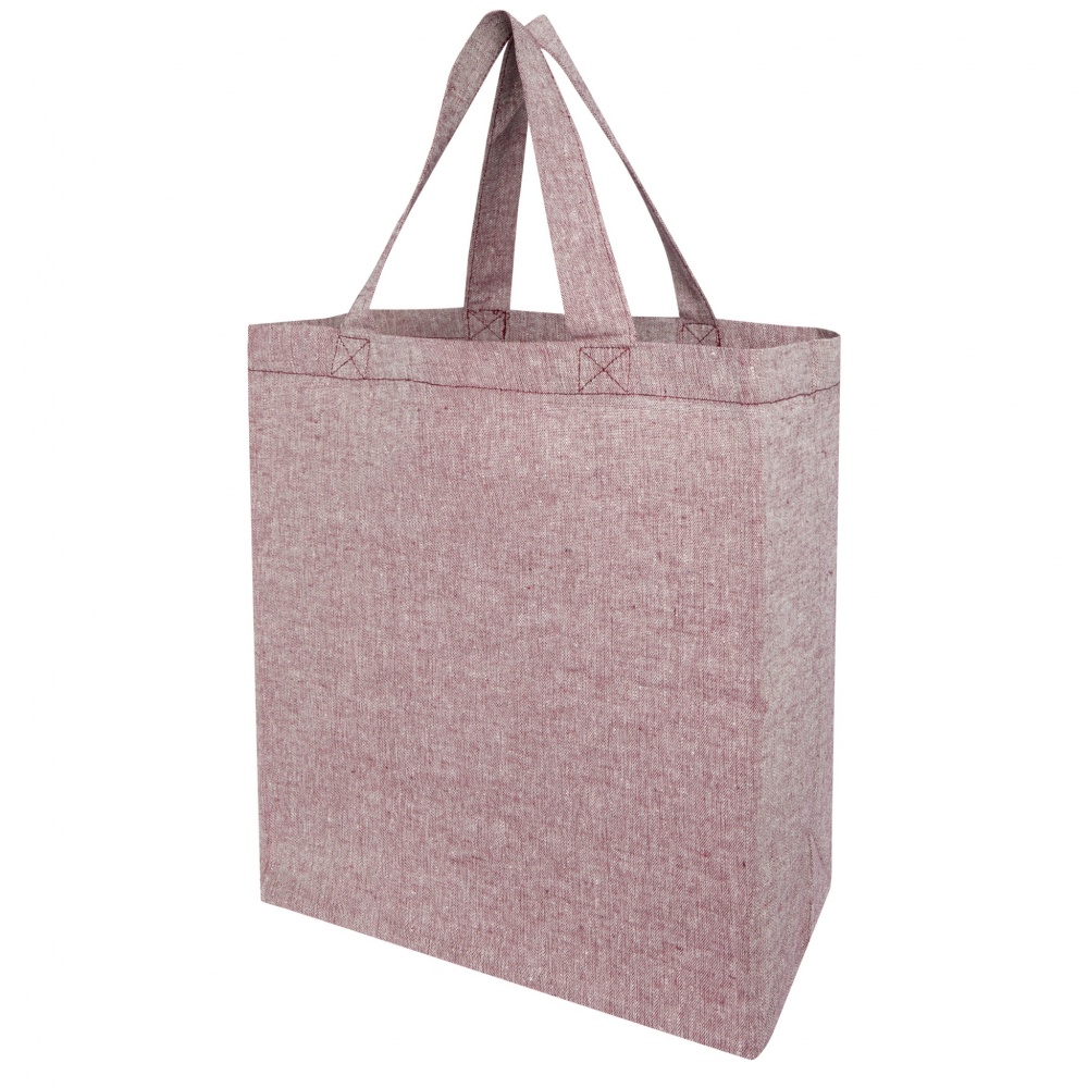 Logo trade promotional items picture of: Pheebs 150 g/m² recycled gusset tote bag 13L