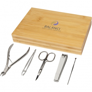 Logotrade corporate gifts photo of: Ladia 5-piece bamboo manicure set