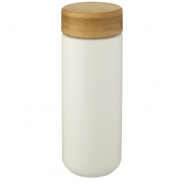 Logo trade corporate gift photo of: Lumi 300 ml ceramic tumbler with bamboo lid