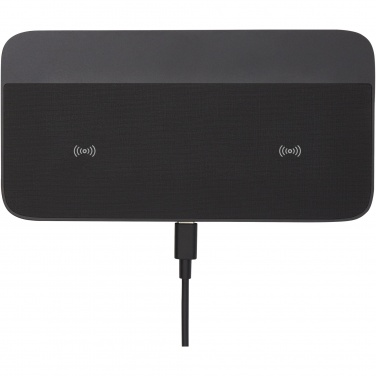 Logo trade promotional items picture of: Hybrid 15W premium dual wireless charging pad