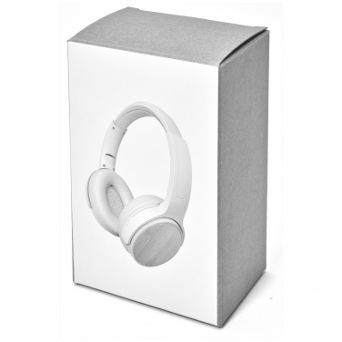 Logotrade promotional gift picture of: Athos bamboo Bluetooth® headphones with microphone