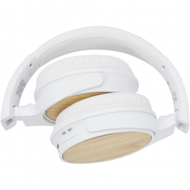 Logotrade advertising product picture of: Athos bamboo Bluetooth® headphones with microphone