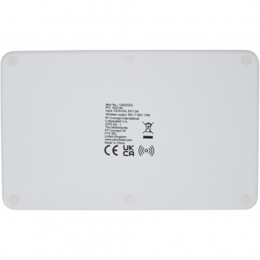 Logo trade promotional merchandise picture of: Medake 10W bamboo wireless charger