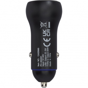 Logo trade promotional items image of: Pilot dual 55W USB-C/USB-A car charger