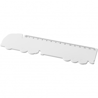 Logo trade business gifts image of: Tait 15 cm lorry-shaped recycled plastic ruler