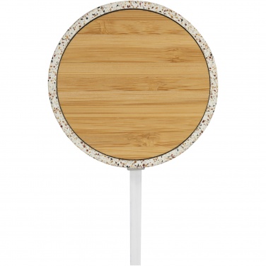 Logotrade business gift image of: Terrazzo 10W wireless bamboo charging pad