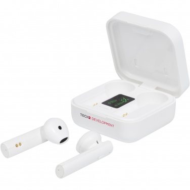 Logo trade advertising product photo of: Tayo solar charging TWS earbuds 