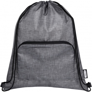 Logo trade promotional merchandise picture of: Ash recycled foldable drawstring bag 7L
