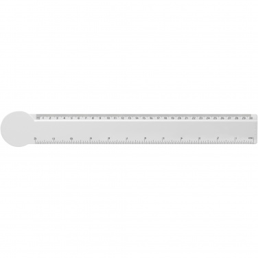 Logotrade promotional gift picture of: Tait 30cm circle-shaped recycled plastic ruler