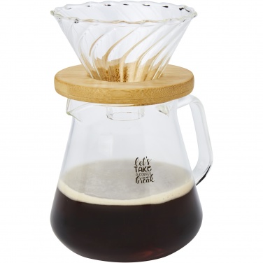 Logo trade promotional items image of: Geis 500 ml glass coffee maker