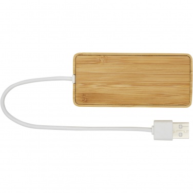 Logotrade promotional giveaways photo of: Tapas bamboo USB hub