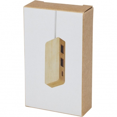 Logo trade corporate gift photo of: Tapas bamboo USB hub