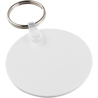 Logo trade promotional merchandise photo of: Tait circle-shaped recycled keychain