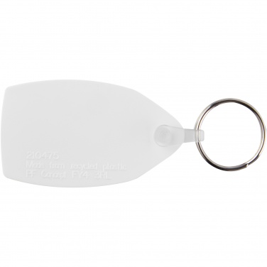 Logo trade promotional gifts picture of: Tait rectangular-shaped recycled keychain