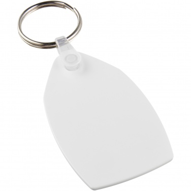 Logotrade promotional products photo of: Tait rectangular-shaped recycled keychain