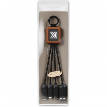 Logo trade promotional merchandise picture of: SCX.design C19 wooden easy to use cable