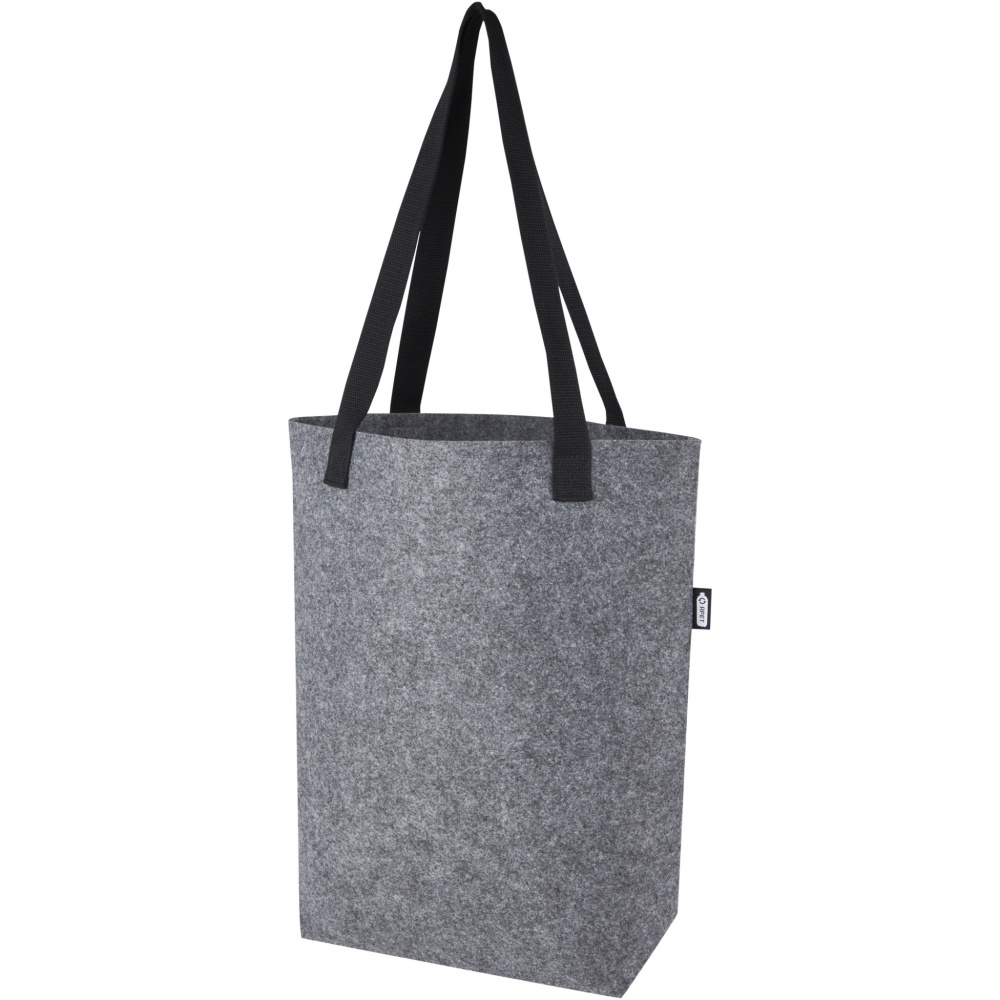 Logo trade advertising products picture of: Felta GRS recycled felt tote bag with wide bottom 12L