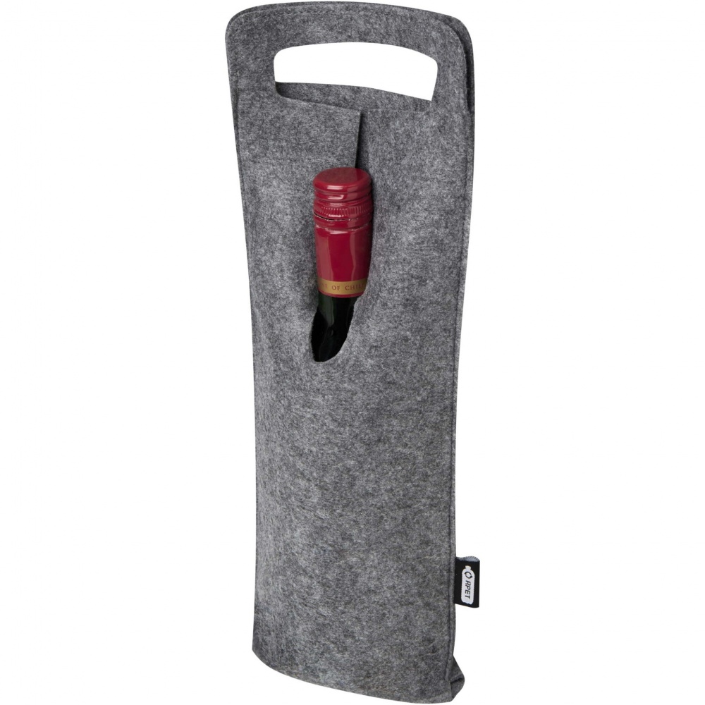 Logo trade promotional product photo of: Felta 75 cl GRS recycled felt wine bag