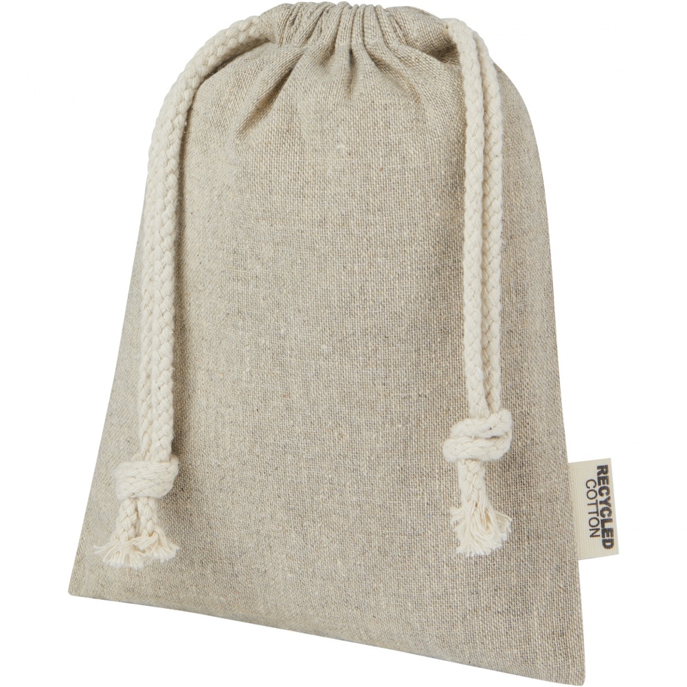 Logotrade promotional merchandise image of: Pheebs 150 g/m² GRS recycled cotton gift bag small 0.5L