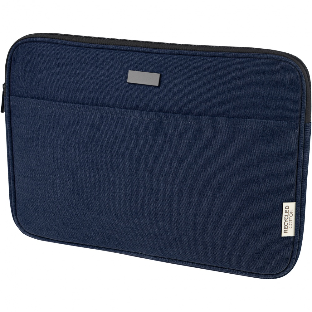Logotrade promotional item image of: Joey 14" GRS recycled canvas laptop sleeve 2L