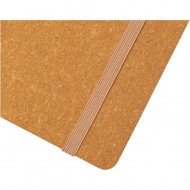 Logo trade promotional merchandise picture of: Kilau recycled leather notebook 