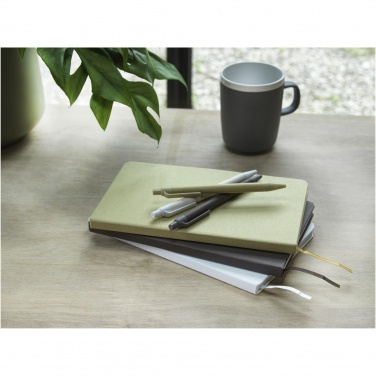 Logo trade promotional merchandise image of: Fabianna crush paper hard cover notebook