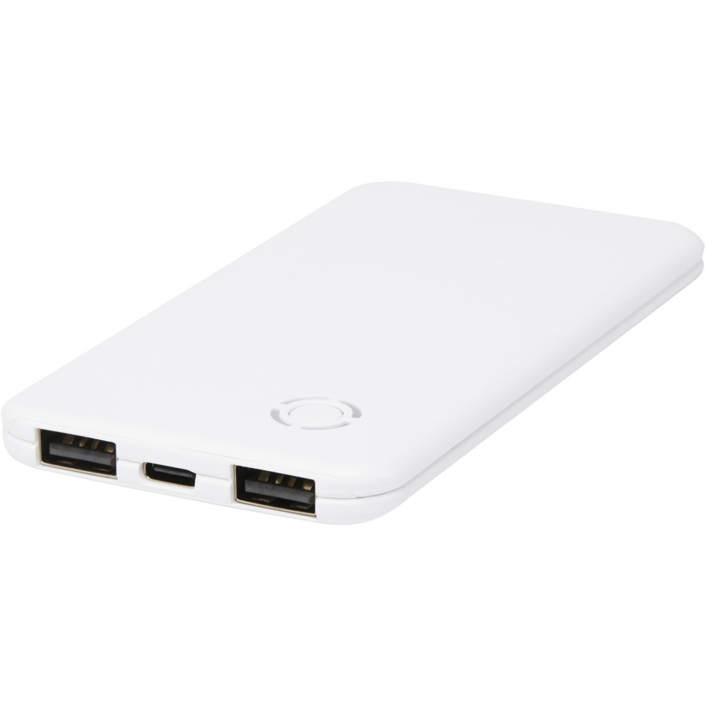 Logo trade advertising product photo of: Slender 4000 mAh slim dual power bank