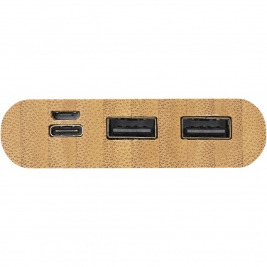 Logo trade corporate gifts picture of: Tulda 10.000 mAh bamboo power bank
