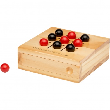 Logo trade promotional gifts image of: Strobus wooden tic-tac-toe game