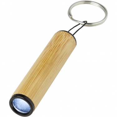 Logotrade promotional items photo of: Cane bamboo key ring with light