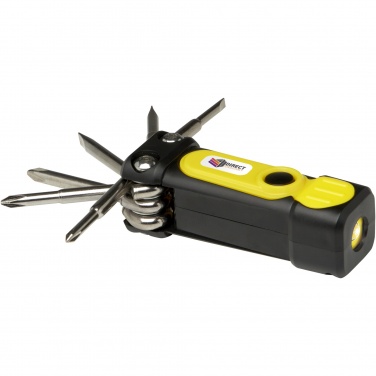 Logo trade promotional products image of: Octo 8-in-1 RCS recycled plastic screwdriver set with torch