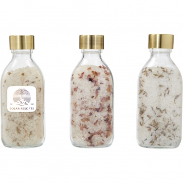 Logotrade promotional item picture of: Wellmark Just Relax 3-piece 200 ml bath salt gift set