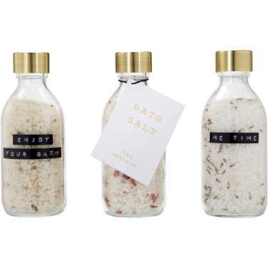 Logo trade promotional merchandise photo of: Wellmark Just Relax 3-piece 200 ml bath salt gift set