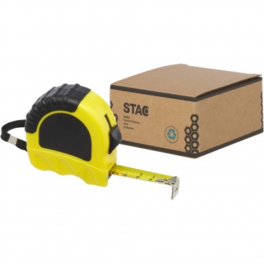 Logo trade promotional items image of: Rule 5-metre RCS recycled plastic measuring tape