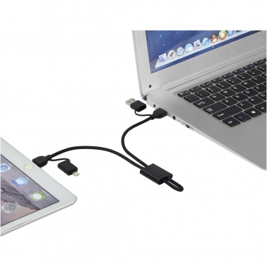 Logotrade promotional item picture of: Connect 6-in-1 RCS recycled aluminium 45W quick charge & data transfer cable