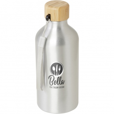 Logotrade promotional gift image of: Malpeza 500 ml RCS certified recycled aluminium water bottle
